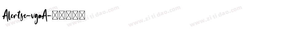 Alertse-vgaA字体转换