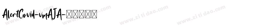 AlertCovid-vmAJA字体转换