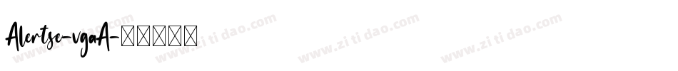 Alertse-vgaA字体转换