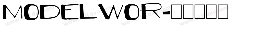 MODELWOR字体转换