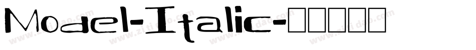 Model-Italic字体转换