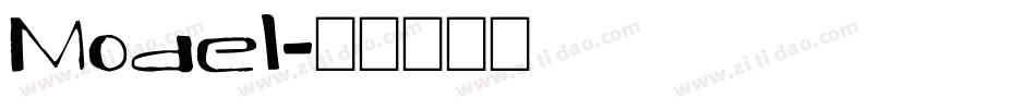 Model字体转换