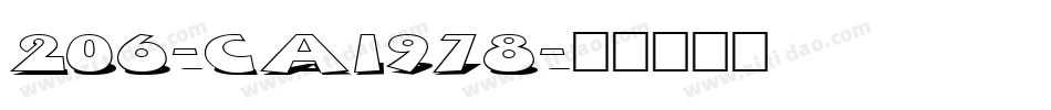 206-CAI978字体转换