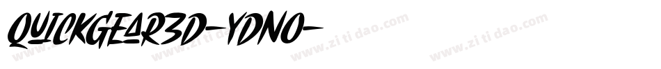 Quickgear3D-YDnO字体转换