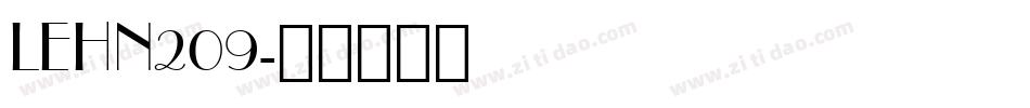 LEHN209字体转换