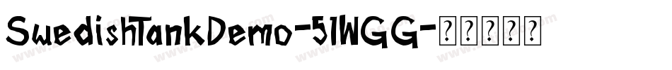 SwedishTankDemo-51WGG字体转换