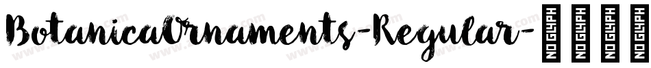 BotanicaOrnaments-Regular字体转换
