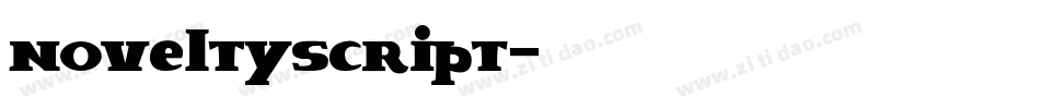 noveltyscript字体转换