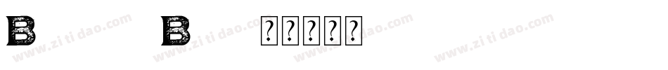 BrightonBold字体转换