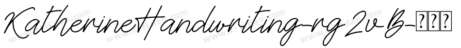 KatherineHandwriting-rg2vB字体转换