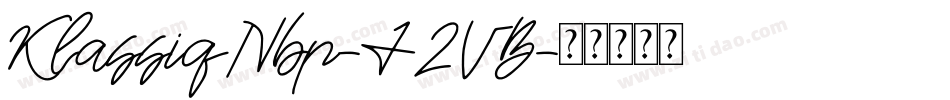 KlassiqNbp-J2VB字体转换
