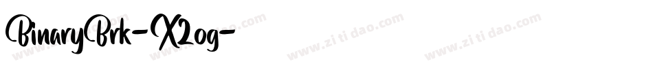 BinaryBrk-X2og字体转换 BinaryBrk-X2og字体转换