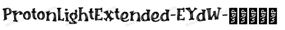 ProtonLightExtended-EYdW字体转换