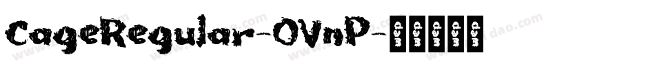 CageRegular-OVnP字体转换