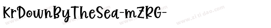 KrDownByTheSea-mZRG字体转换