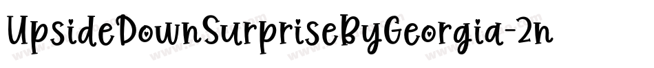 UpsideDownSurpriseByGeorgia-2nnd字体转换