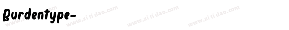 Burdentype字体转换