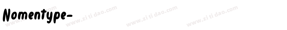 Nomentype字体转换