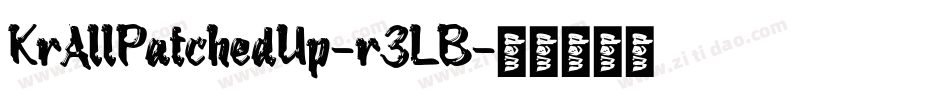 KrAllPatchedUp-r3LB字体转换