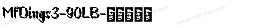 MfDings3-90LB字体转换