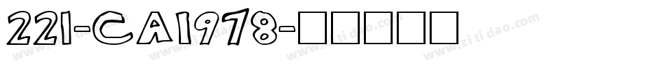 221-CAI978字体转换
