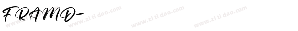 FRAMD字体转换