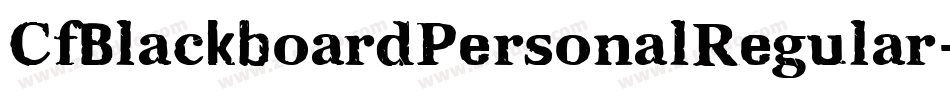 CfBlackboardPersonalRegular-AKPg字体转换