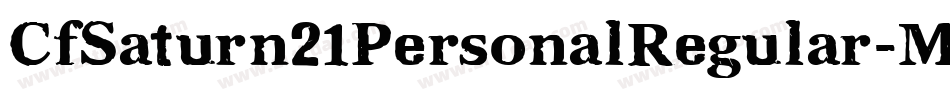 CfSaturn21PersonalRegular-MVY9w字体转换