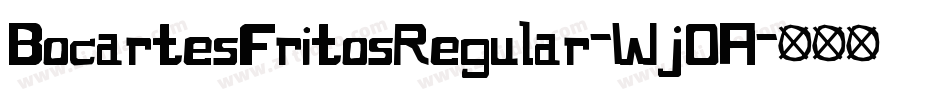 BocartesFritosRegular-WjOA字体转换