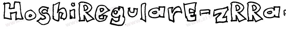 HoshiRegularE-zRRa字体转换