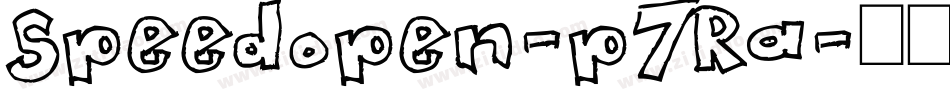 Speedopen-p7Ra字体转换