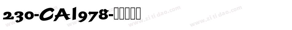 230-CAI978字体转换