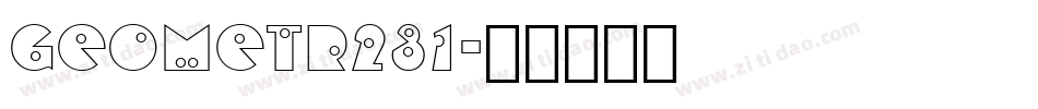 GEOMETR231字体转换