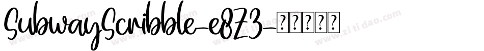 SubwayScribble-e8Z3字体转换