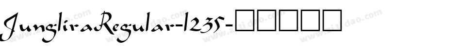 JungliraRegular-l235字体转换