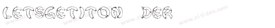 LetsGetItOn-7DeR字体转换