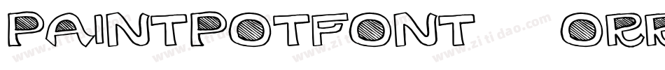 PaintPotFont-0oRR字体转换