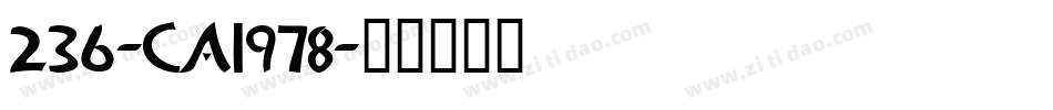 236-CAI978字体转换