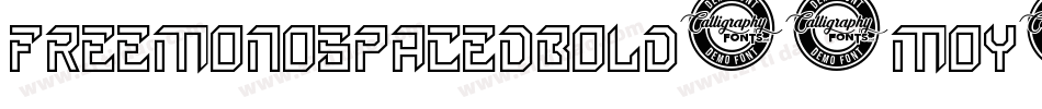 FreeMonospacedBold-9mOy字体转换