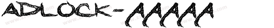 adlock字体转换