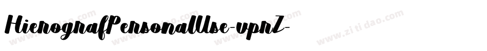 HierografPersonalUse-vprZ字体转换
