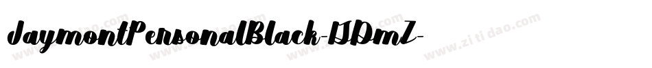 JaymontPersonalBlack-GDmZ字体转换