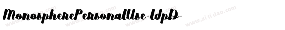 MonospherePersonalUse-lJpD字体转换 MonospherePersonalUse-lJpD字体转换