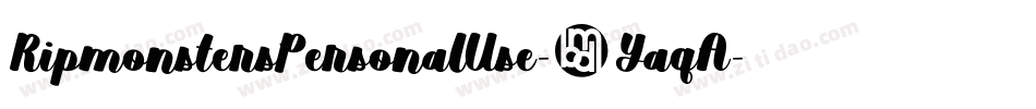 RipmonstersPersonalUse-6YaqA字体转换