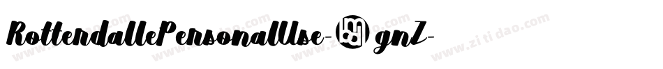 RotterdallePersonalUse-9gnZ字体转换