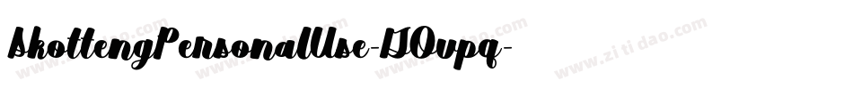 SkottengPersonalUse-GOvpq字体转换