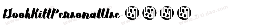 GookKittPersonalUse-2208字体转换