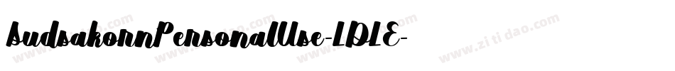 SudsakornPersonalUse-LDLE字体转换 SudsakornPersonalUse-LDLE字体转换