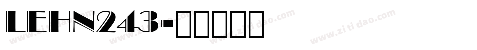 LEHN243字体转换