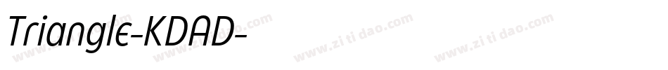 Triangle-KDAD字体转换 Triangle-KDAD字体转换